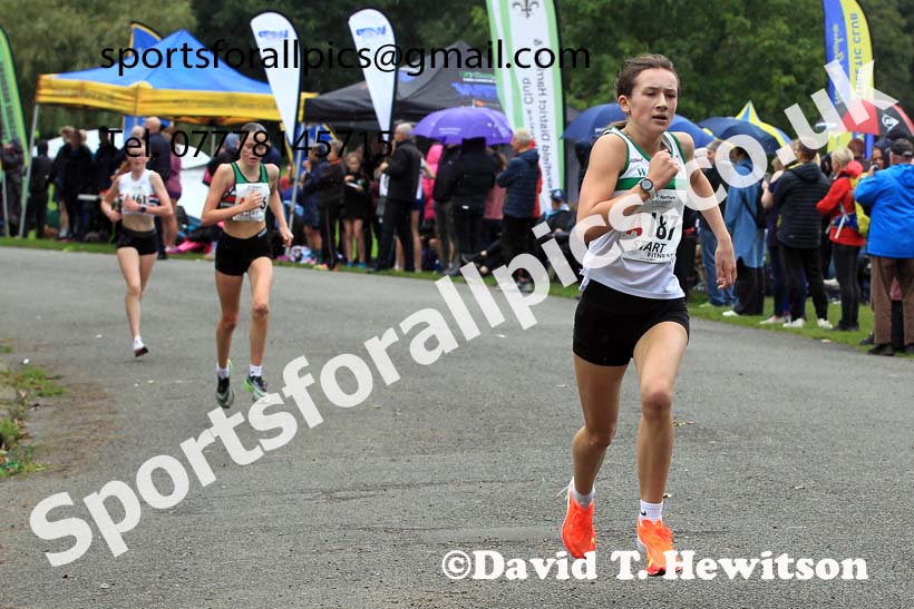 Girls under-15s 2023 Northern 6 and 4 Stage Relays and Youngsters, Birkenhead Park, Wirral.  Photo: David T. Hewitson/Sports for All Pics